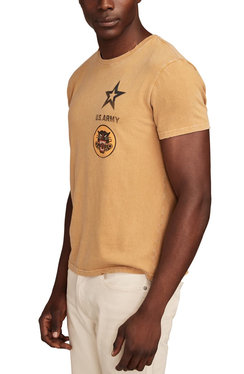 Lucky Brand Army Tank Destroyer Units Distressed Cotton Graphic T-Shirt, Alternate, color, 