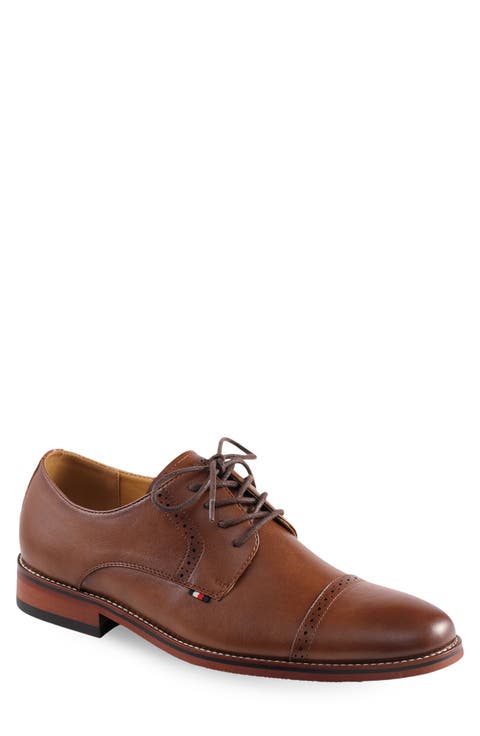 Banta Faux Leather Cap Toe Oxford