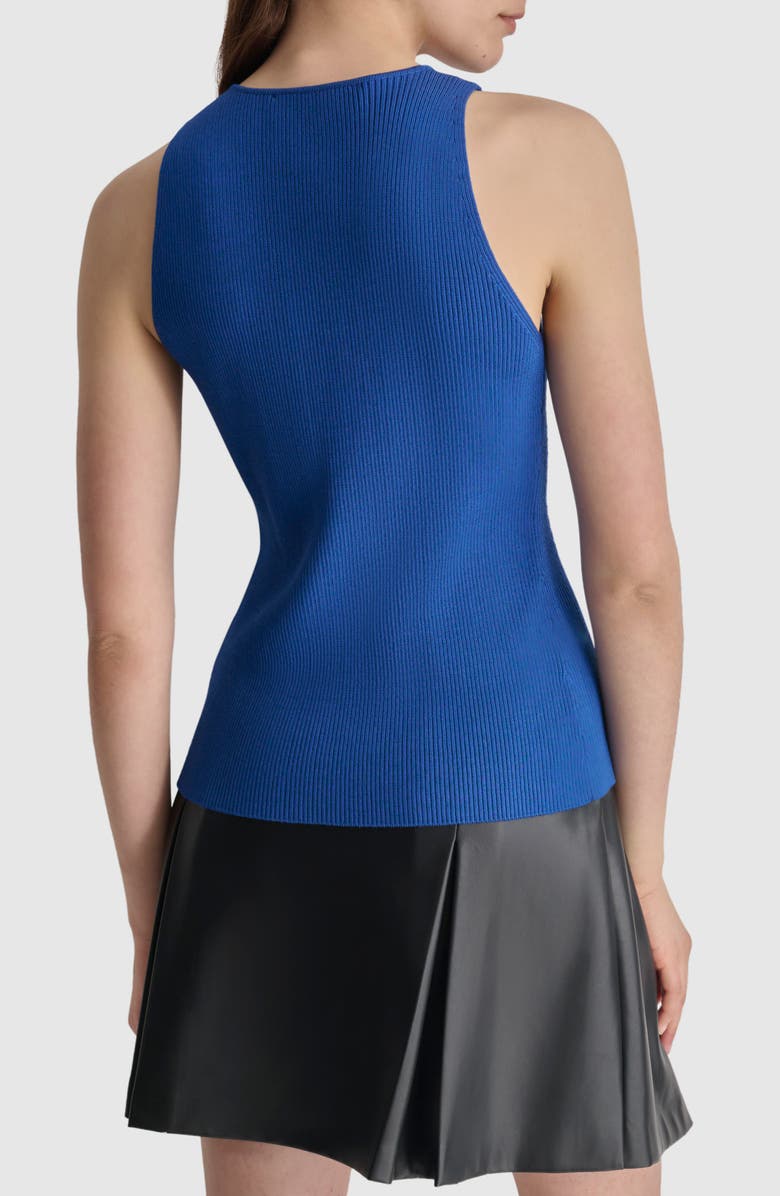 DKNY Front Zip Sweater Vest, Alternate, color, Lapis Blue