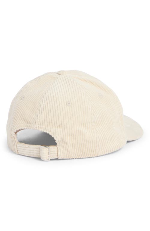 Bcbg Faux Suede & Corduroy Baseball Cap In Brown