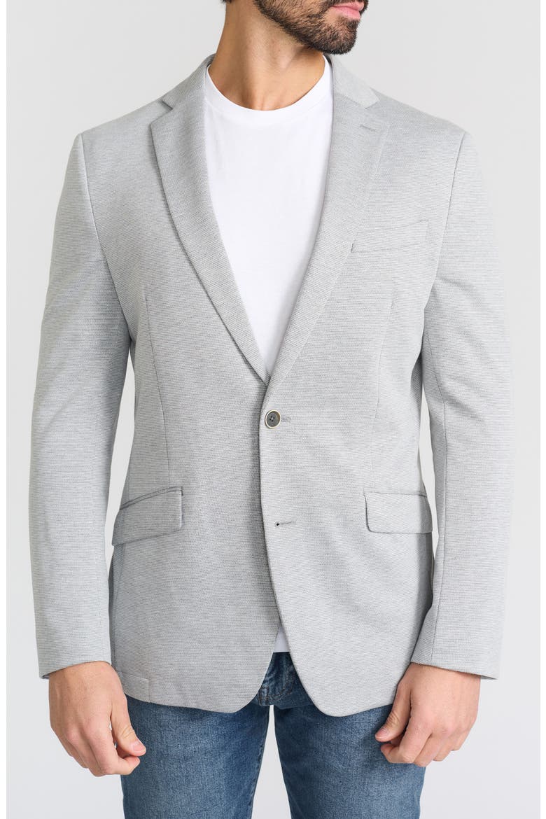 Textured Neat Knit Sport Coat, Main, color, GREY
