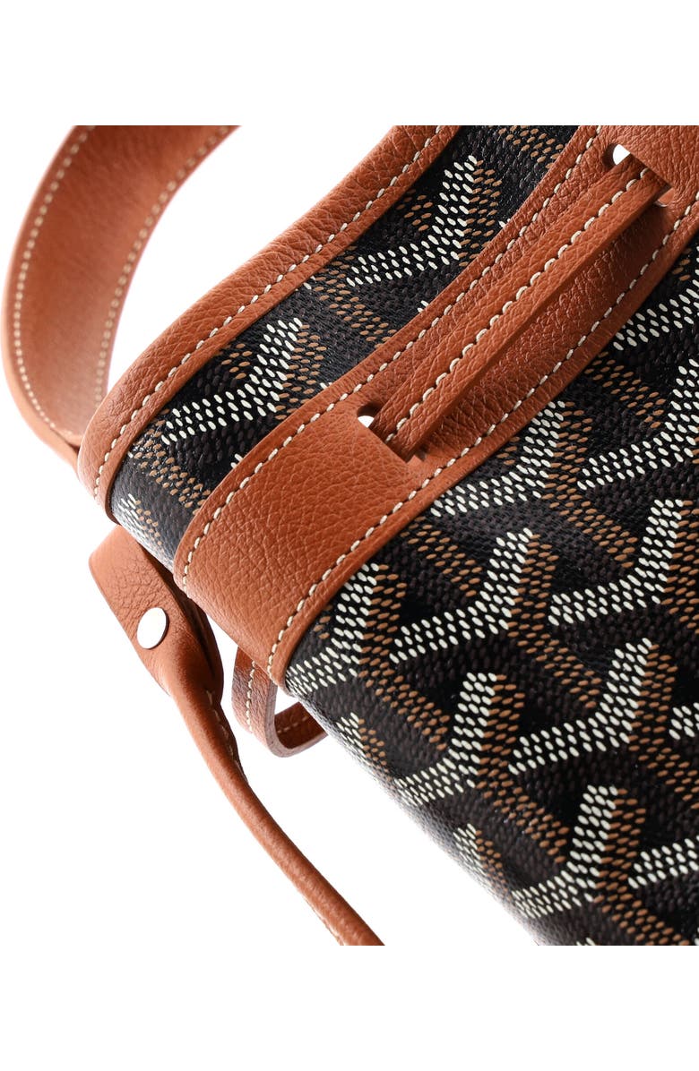 Pre-Owned Goyard Petit Flot Bucket Bag Coated Canvas Mini, Alternate, color, Brown