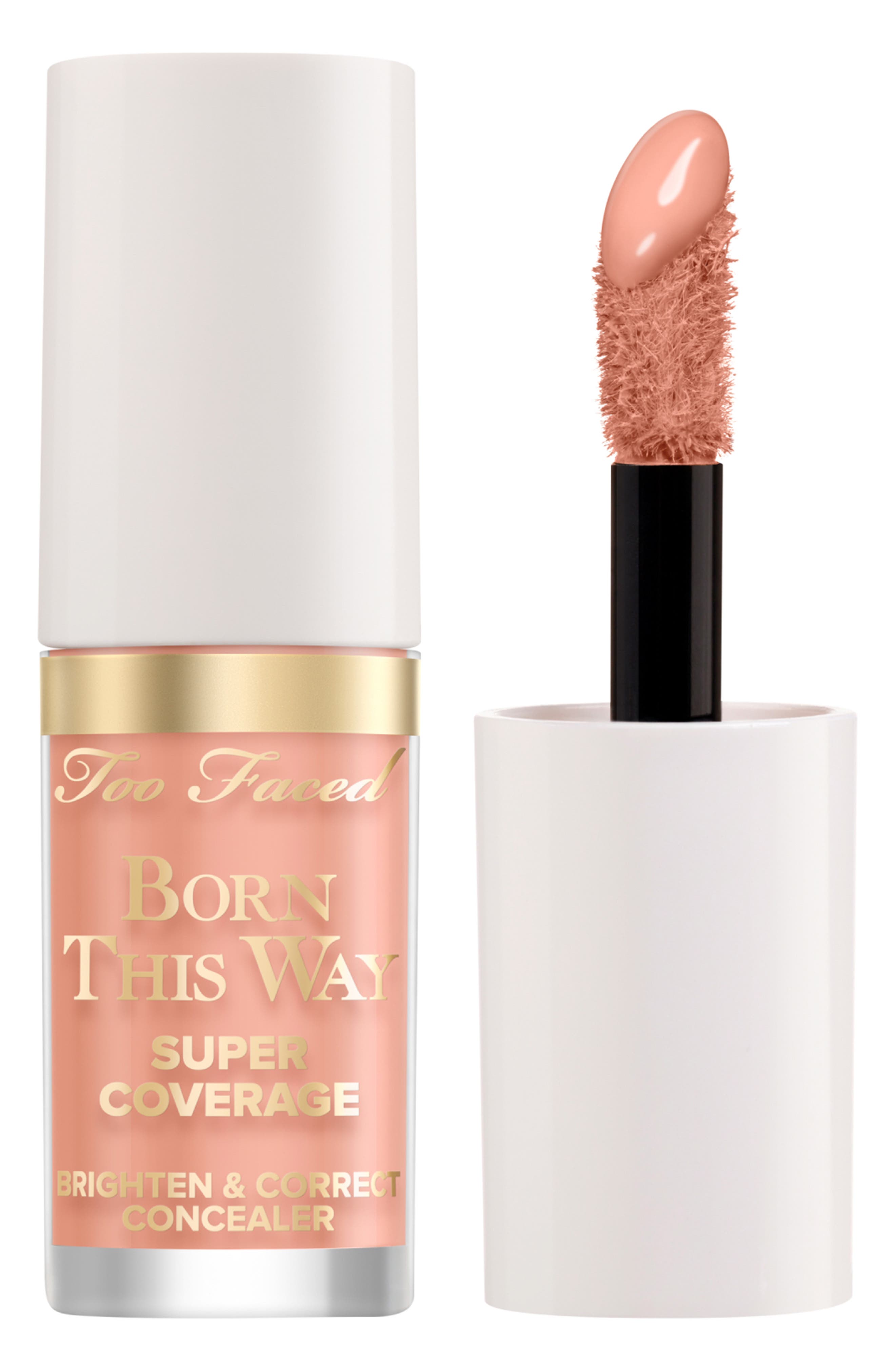 Too Faced Born This Way Super Coverage Brighten & Correct Concealer In Cool Peach