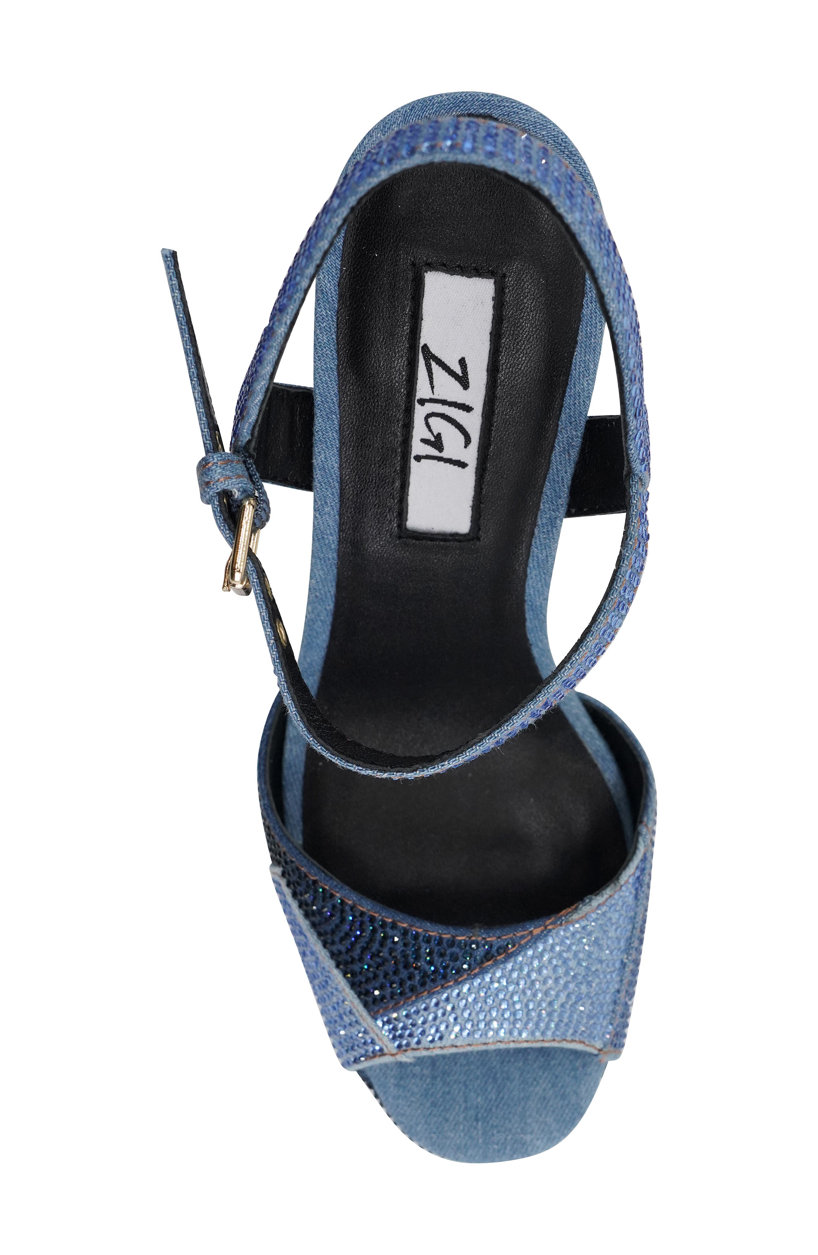 Antonia Ankle Strap Platform Sandal, Alternate, color, BLUE