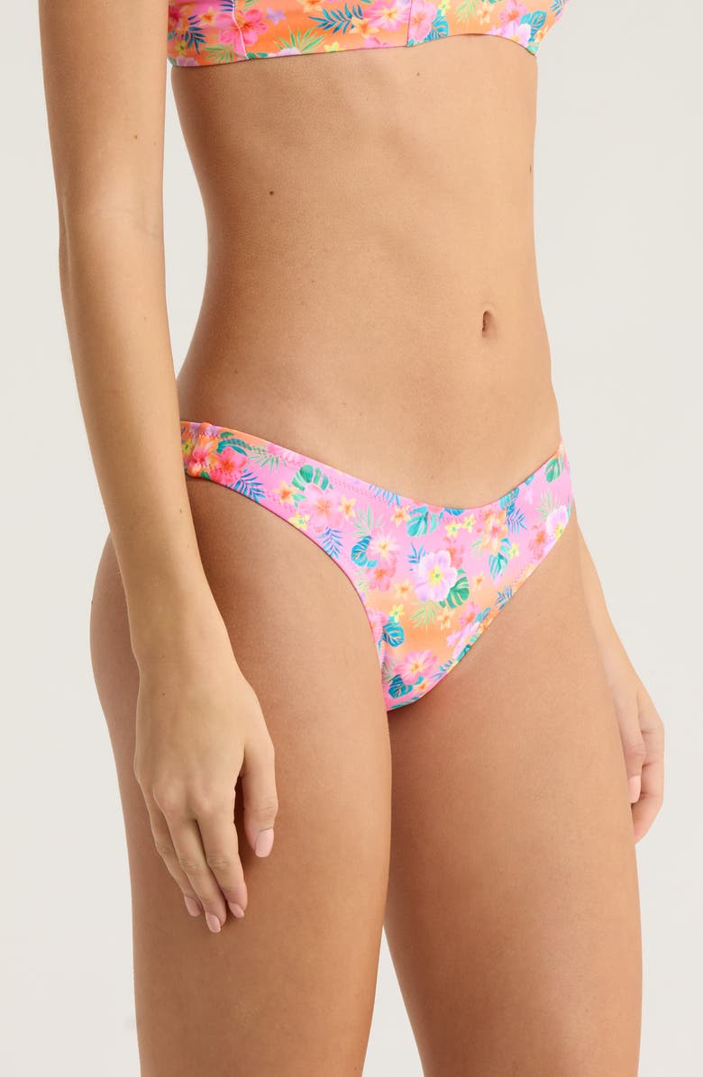 Kulani Kinis V-Cut Bikini Bottoms, Alternate, color, Summer Glow