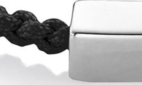 Monica Vinader Linear Friendship Bracelet In Black