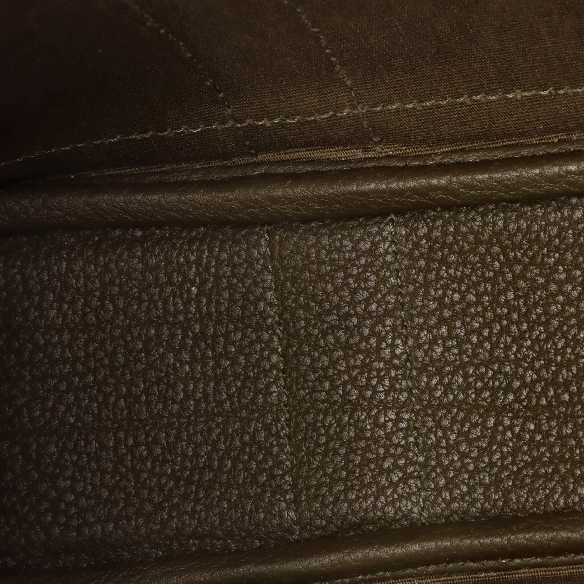 Pre-Owned Hermes Garden File Tote Toile and Leather 28, Alternate, color, Vert Maquis