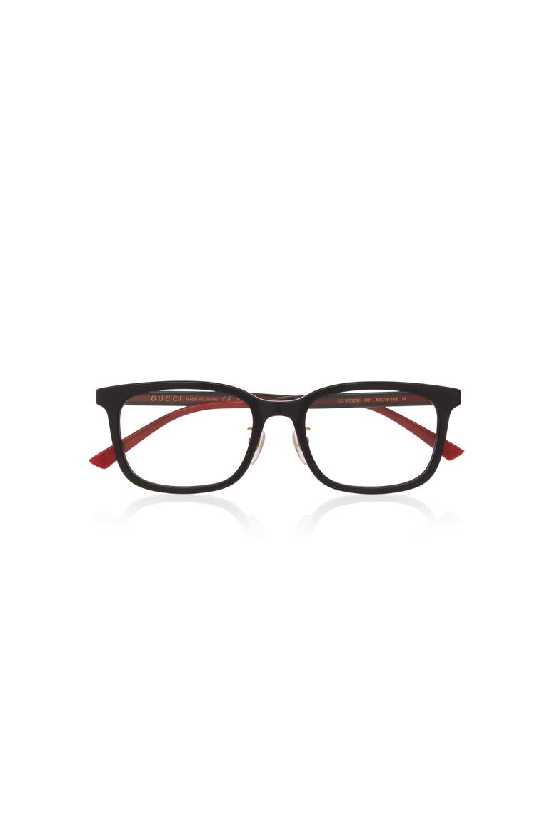 53mm Rectangle optical glasses, Alternate, color, Black