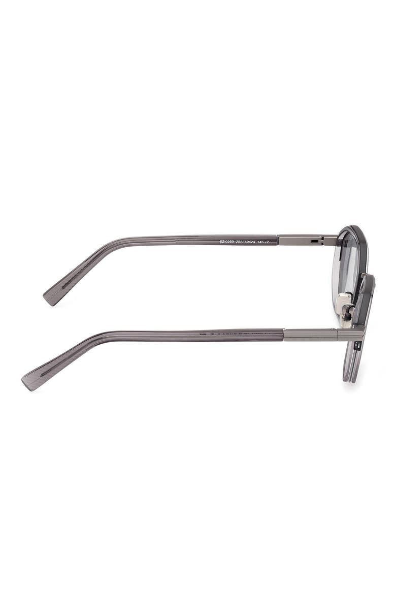 50mm Geometric Sunglasses, Alternate, color, GREY/ OTHER / SMOKE