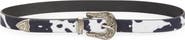 BP. Cow Print Buckle Belt
