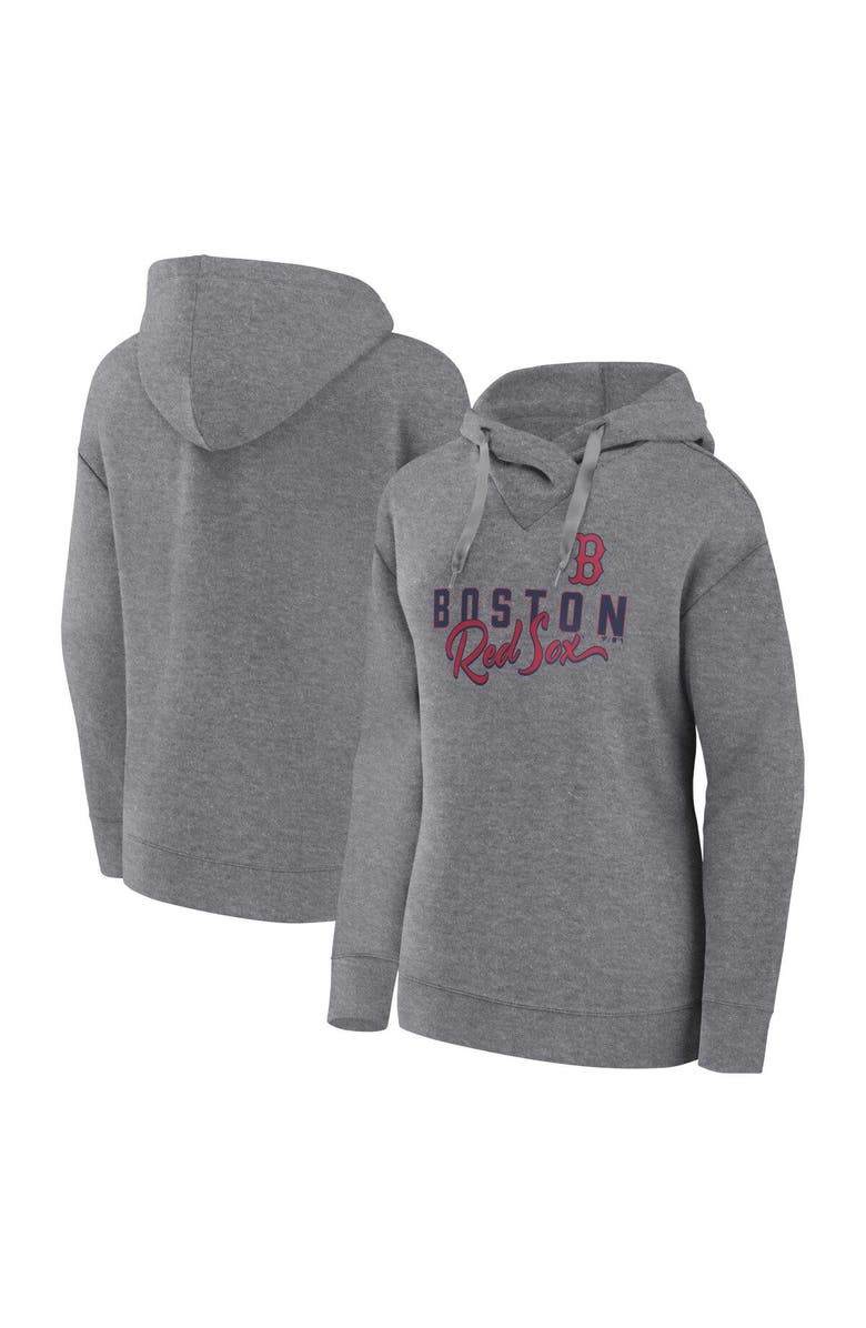 PROFILE Women's Profile Heather Gray Boston Red Sox Plus Size Pullover Hoodie, Main, color, Heather Gray