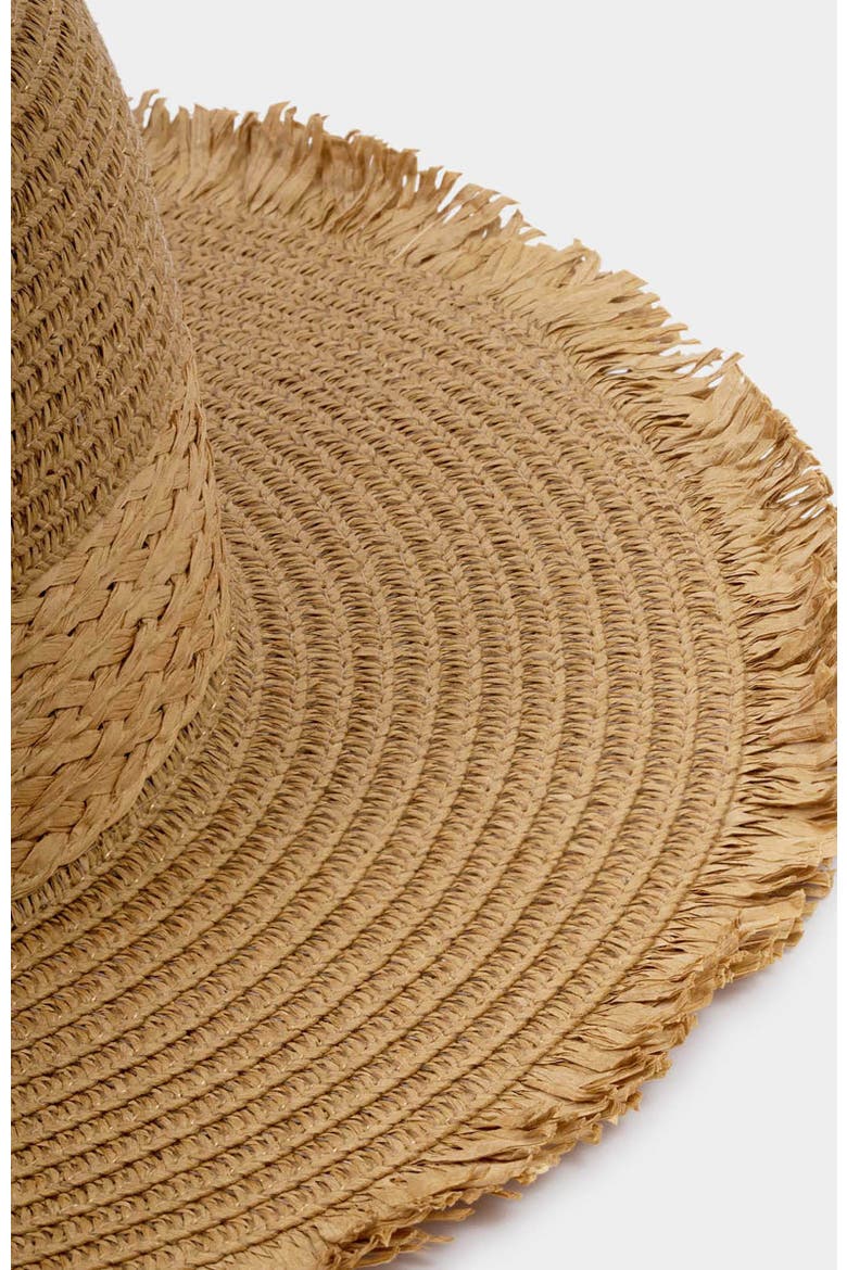 Straw Fedora Hat, Alternate, color, Natural