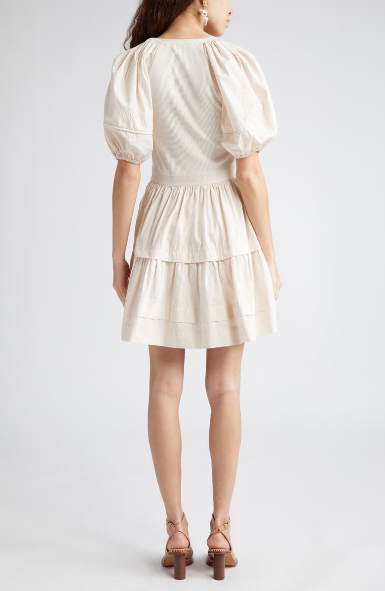 Ulla Johnson Amelia Mixed Media Minidress, Alternate, color, 