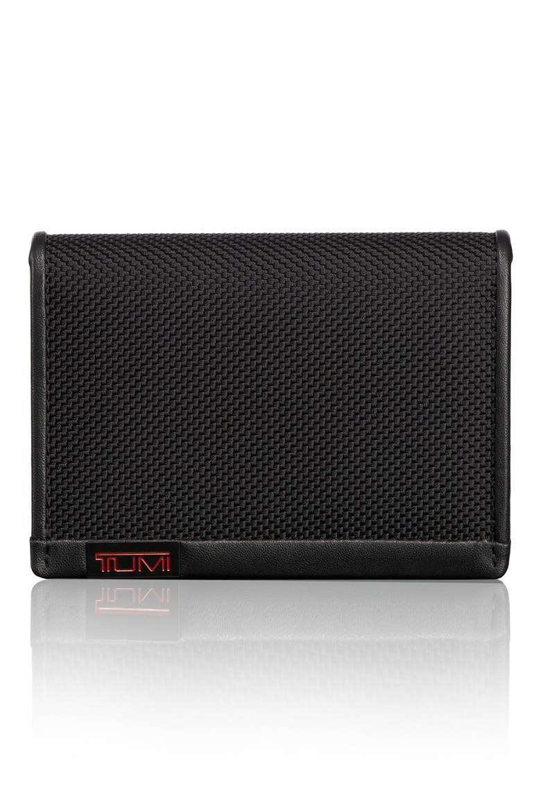 Alpha ID Lock™ Shielded Gusseted Card & ID Case, Main, color, BLACK