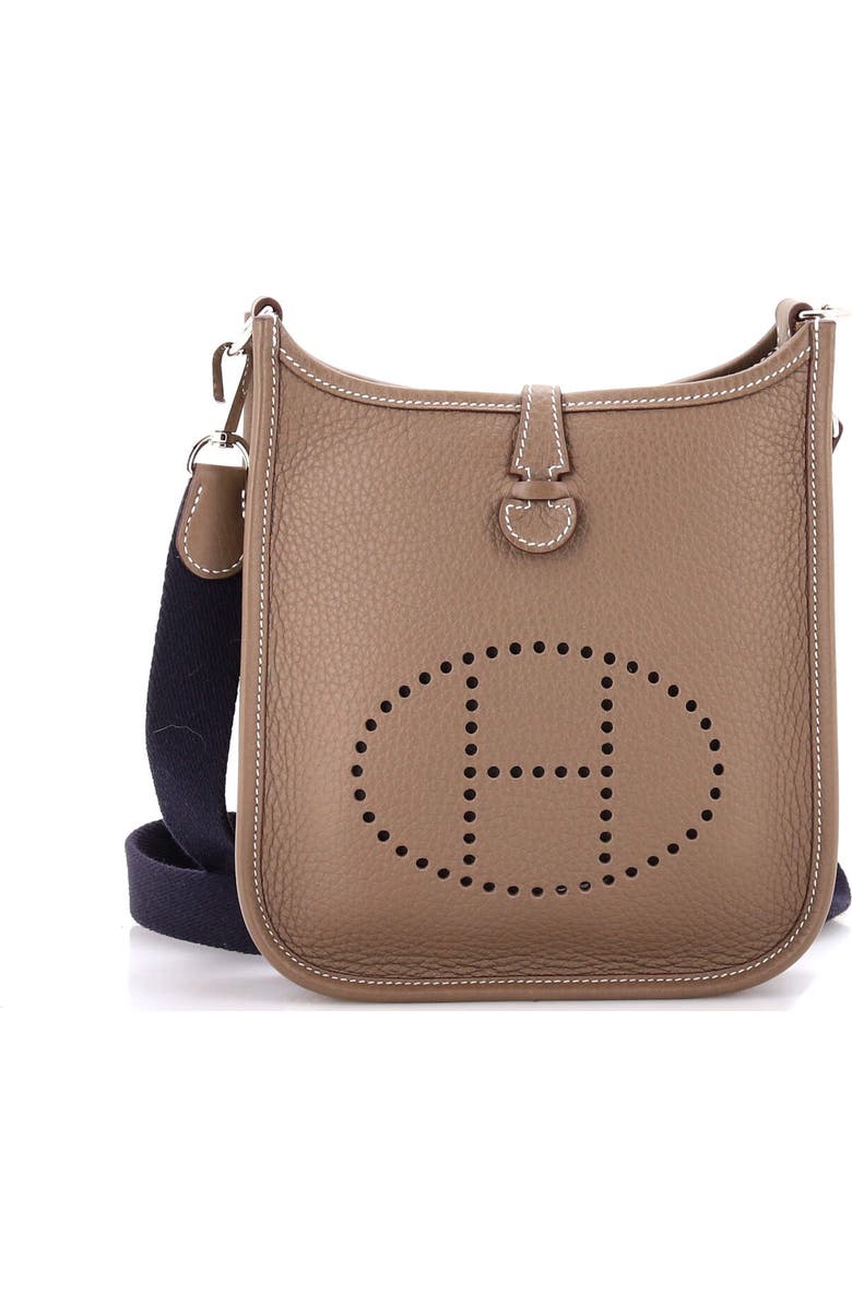 Pre-Owned Hermes Evelyne Bag Gen III Clemence TPM, Main, color, Etoupe