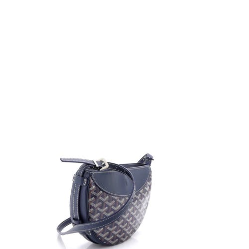 Pre-owned Goyard Goyard Hirondelle Shoulder Bag Coated Canvas And Leather In Orange