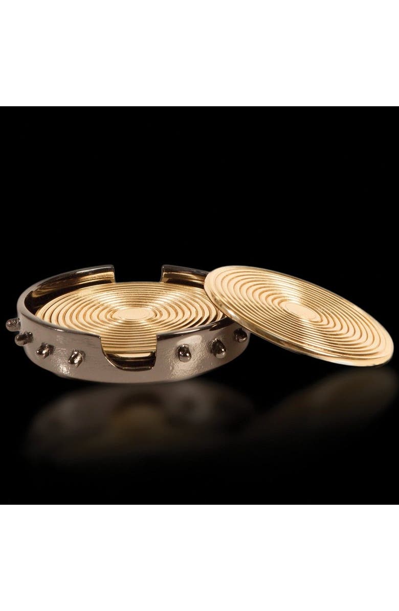 Lunares Djembe Coasters - Set of 4, Alternate, color, 