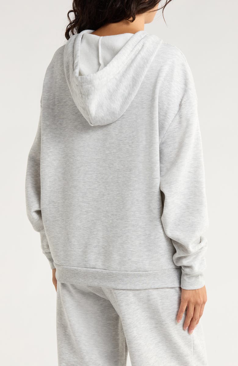 X by Gottex Fleece Hoodie, Alternate, color, Grey
