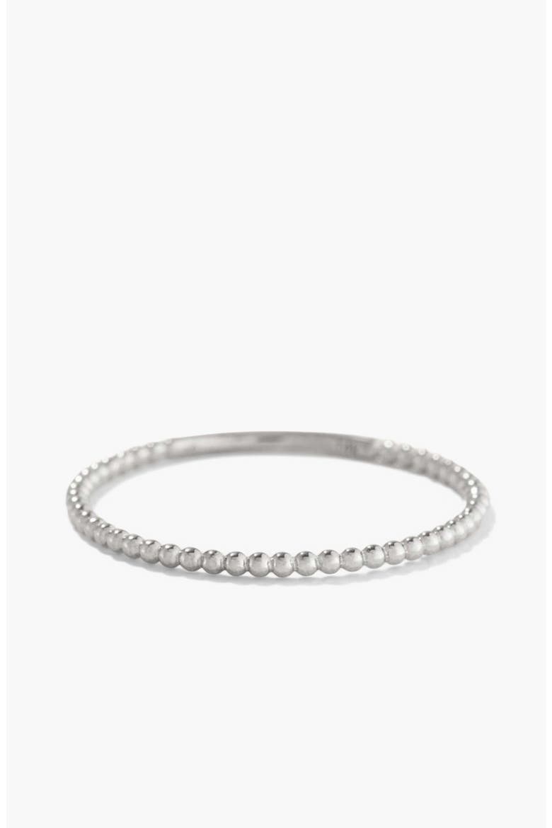 Beaded Ring, Main, color, 14k White Gold