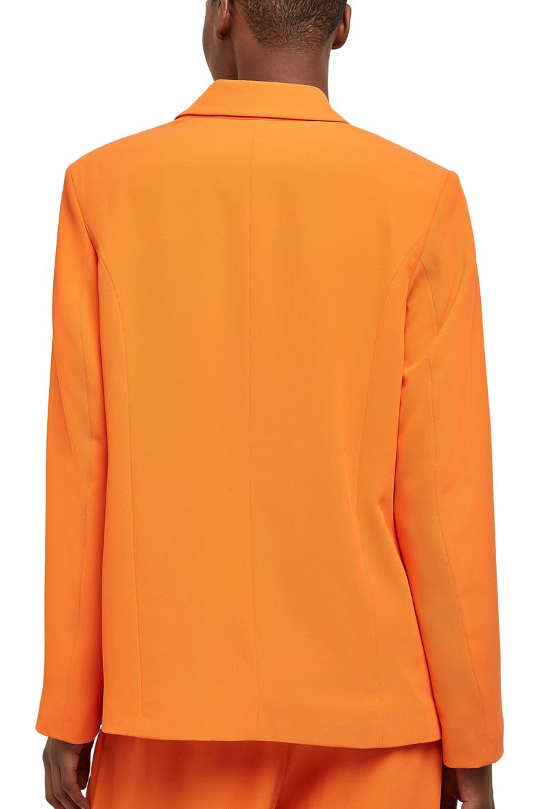 Structured Double Breasted Blazer, Alternate, color, ORANGE