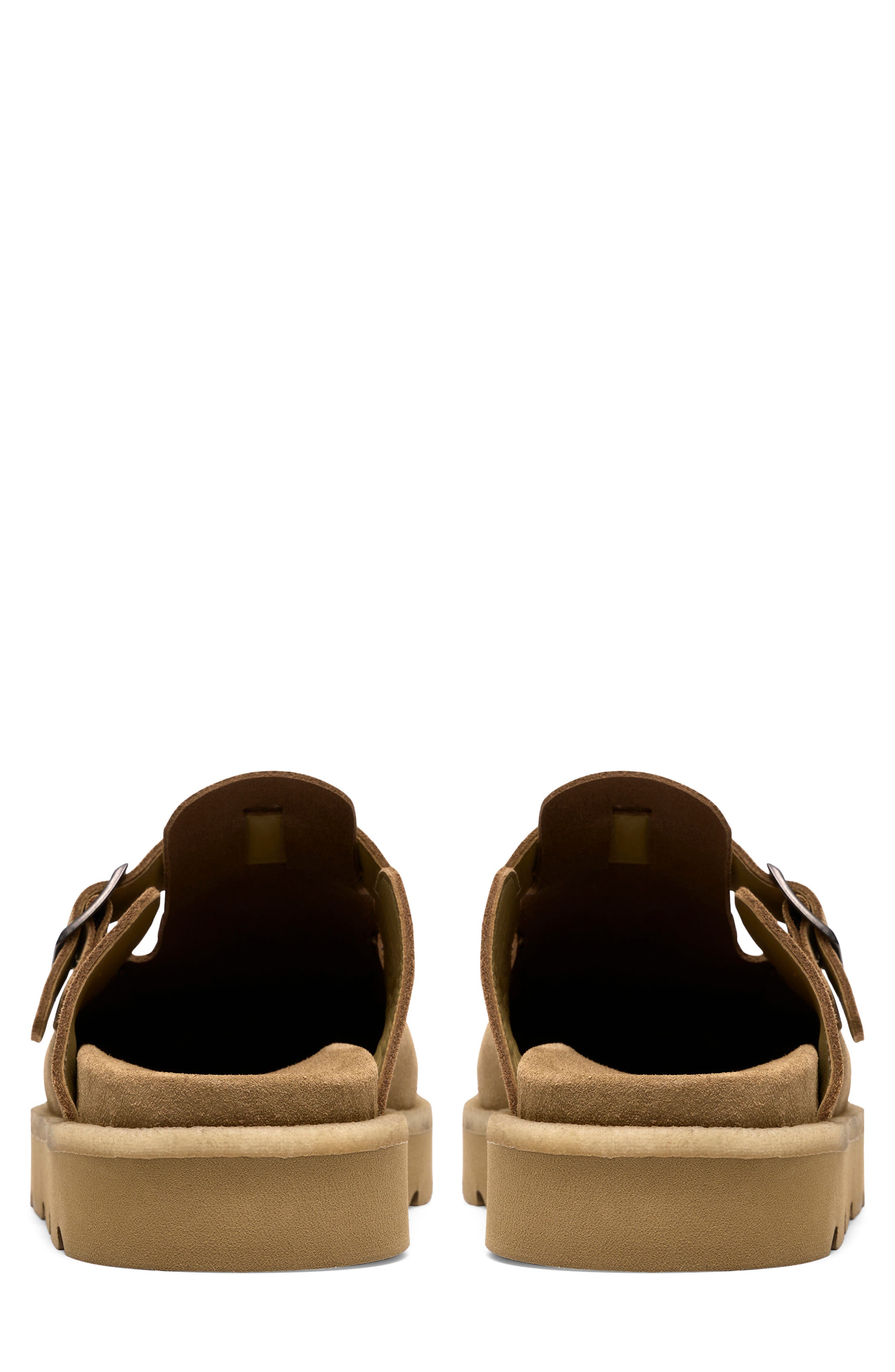 Meare Mocc Leather Mule, Alternate, color, DARK SAND SUEDE