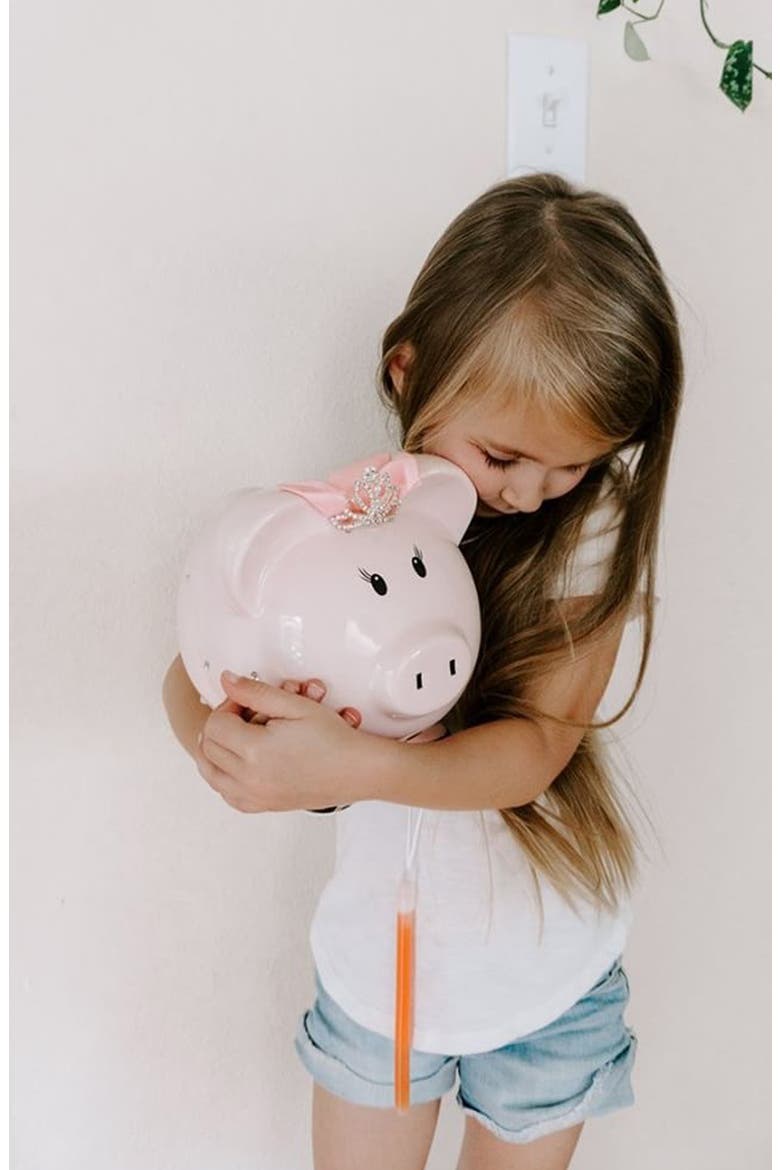 Princess Pig Piggy Bank, Alternate, color, PINK