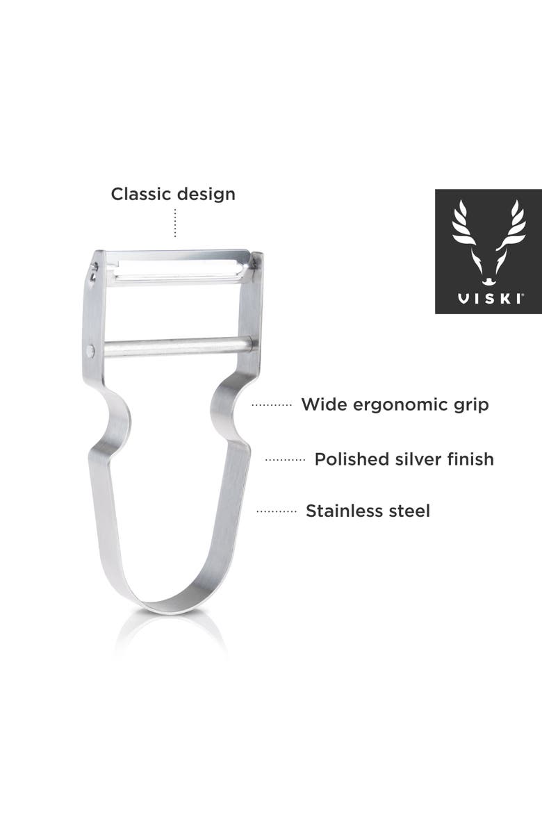Viski Professional Citrus Peeler in Stainless Steel, Alternate, color, Silver