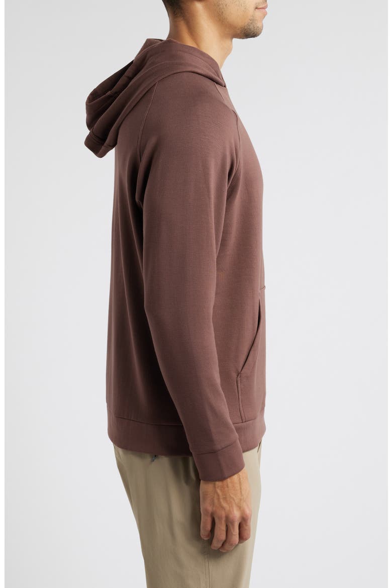 Fleece Hoodie, Alternate, color, CHESTNUT