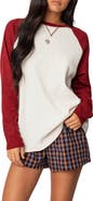 EDIKTED Me Time Oversize Waffe Stitch Pullover