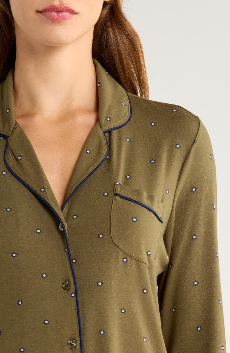 Nordstrom Moonlight Eco Nightshirt, Alternate, color, Olive Starburst Geo