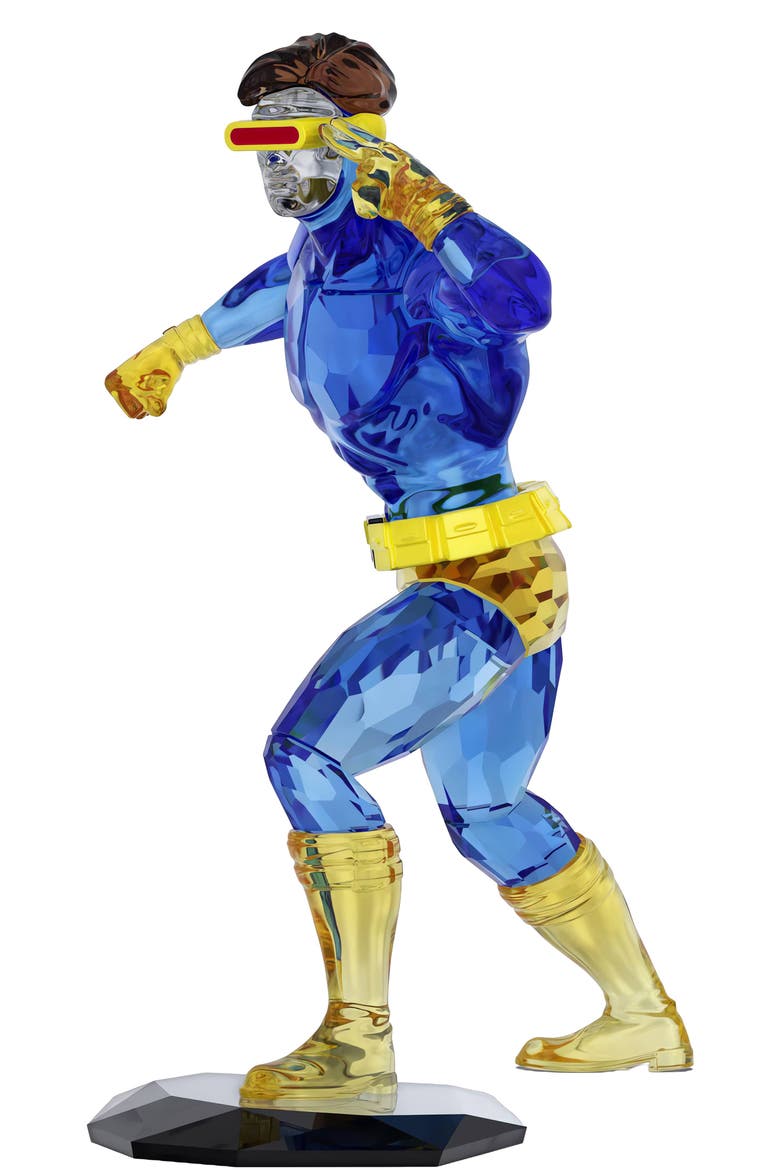 X-Men Cyclops Crystal Figurine, Alternate, color, BLUE