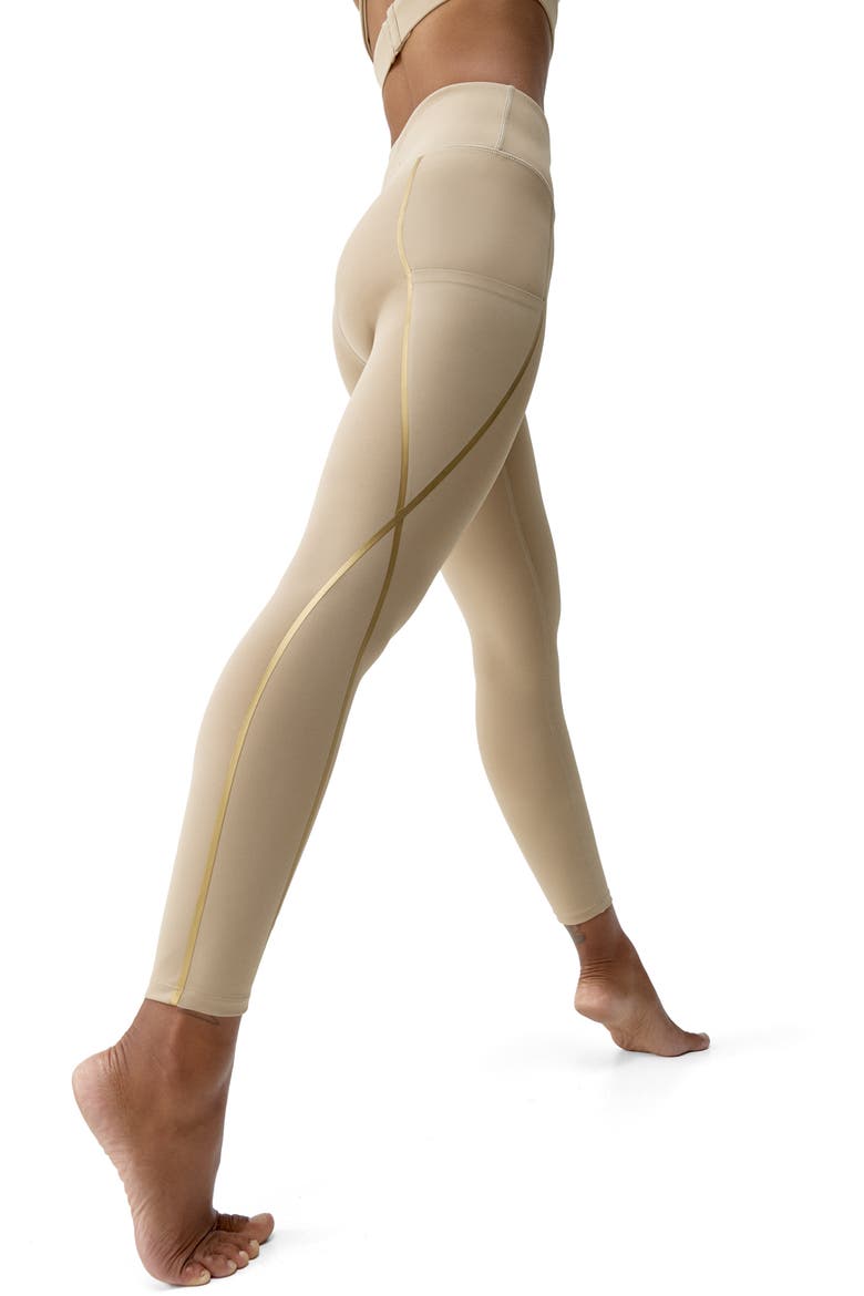 Gold 7/8 Performance High Rise Sport Legging, Alternate, color, Stick