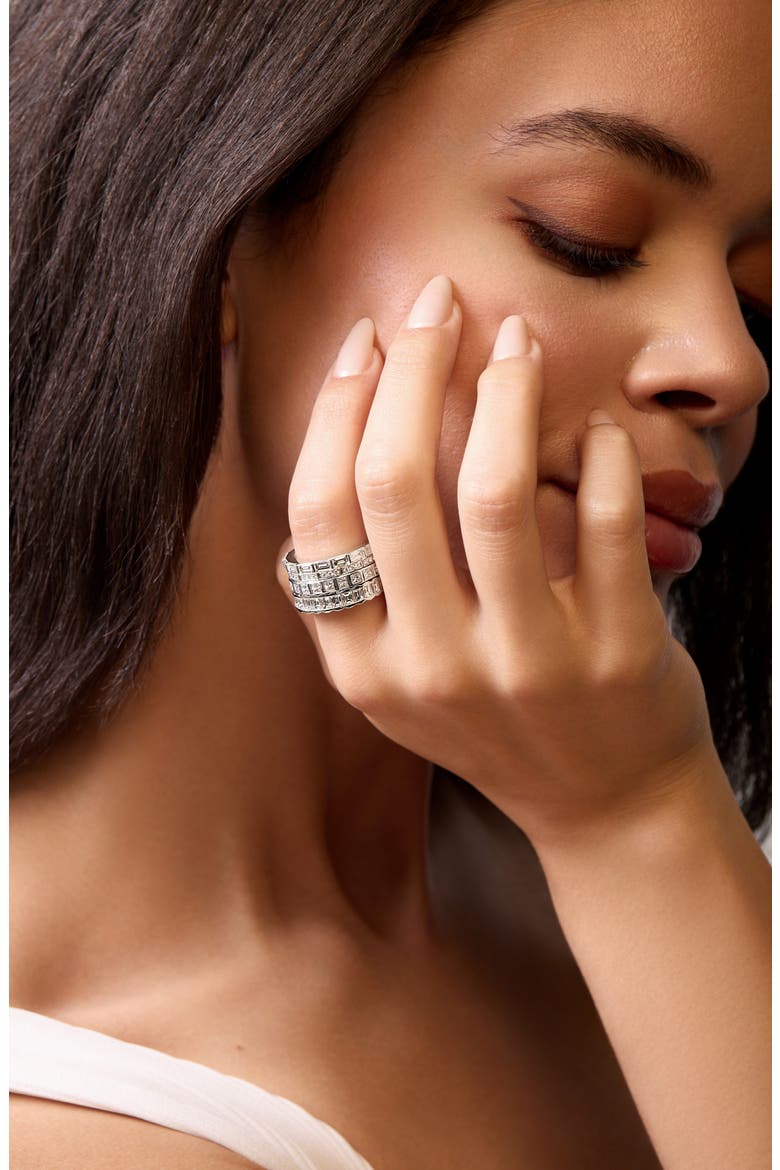 Gatsby Diamond Statement Ring (Online Trunk Show), Alternate, color, 18KW