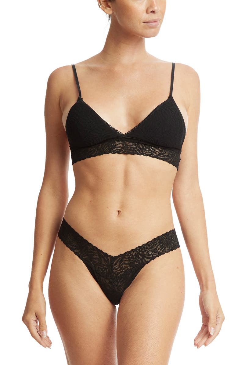 Hanky Panky Animal Max Lace Padded Bralette, Alternate, color,