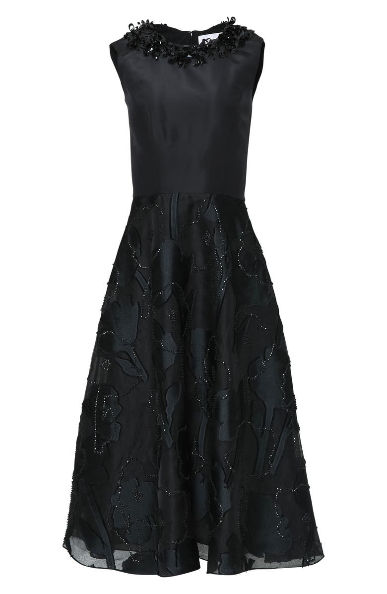 Carolina Herrera Embellished Midi Dress, Alternate, color, 