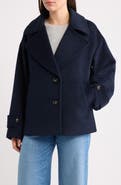 Bernardo Single Breasted Crop Coat