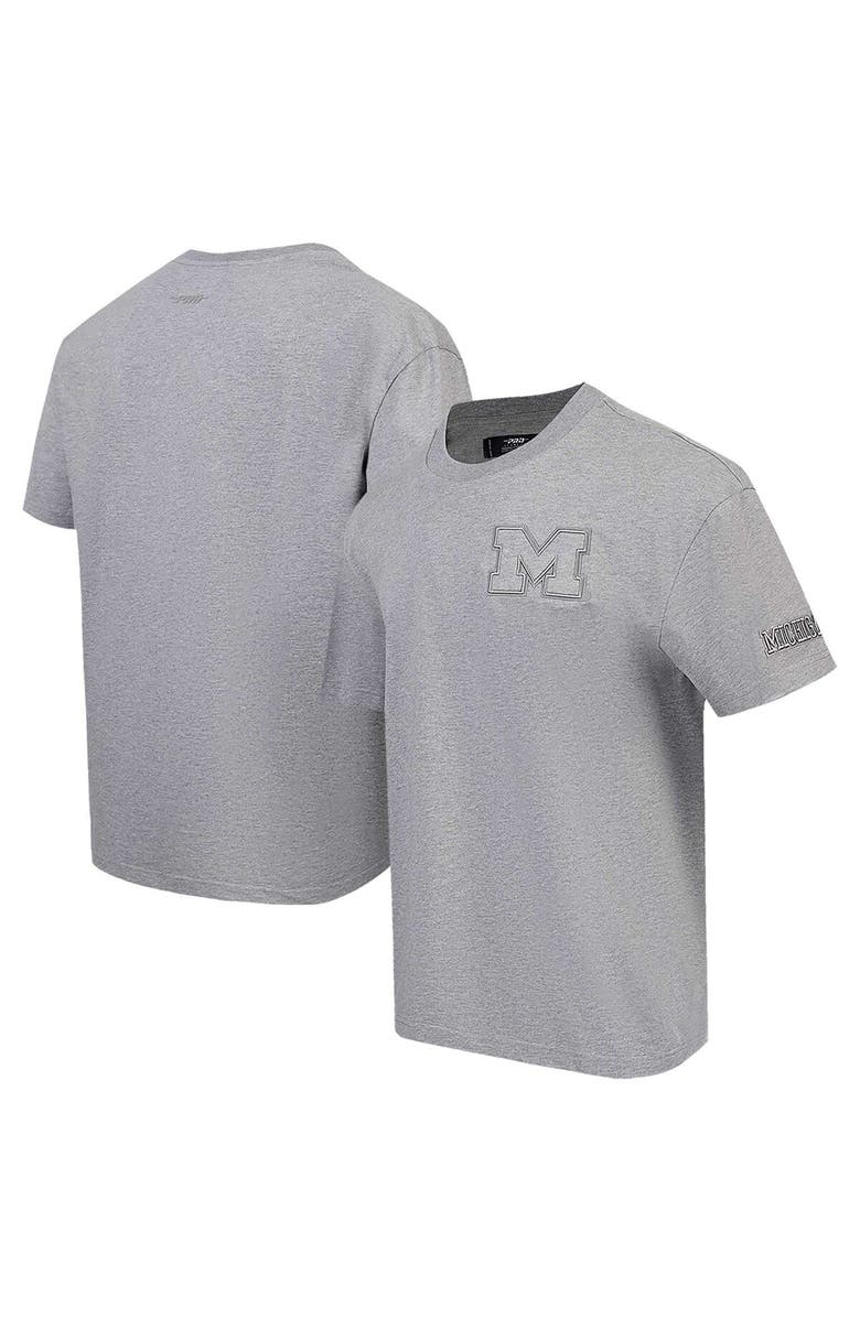 PRO STANDARD Men's Pro Standard Gray Michigan Wolverines Neutral T-Shirt, Main, color, Gray