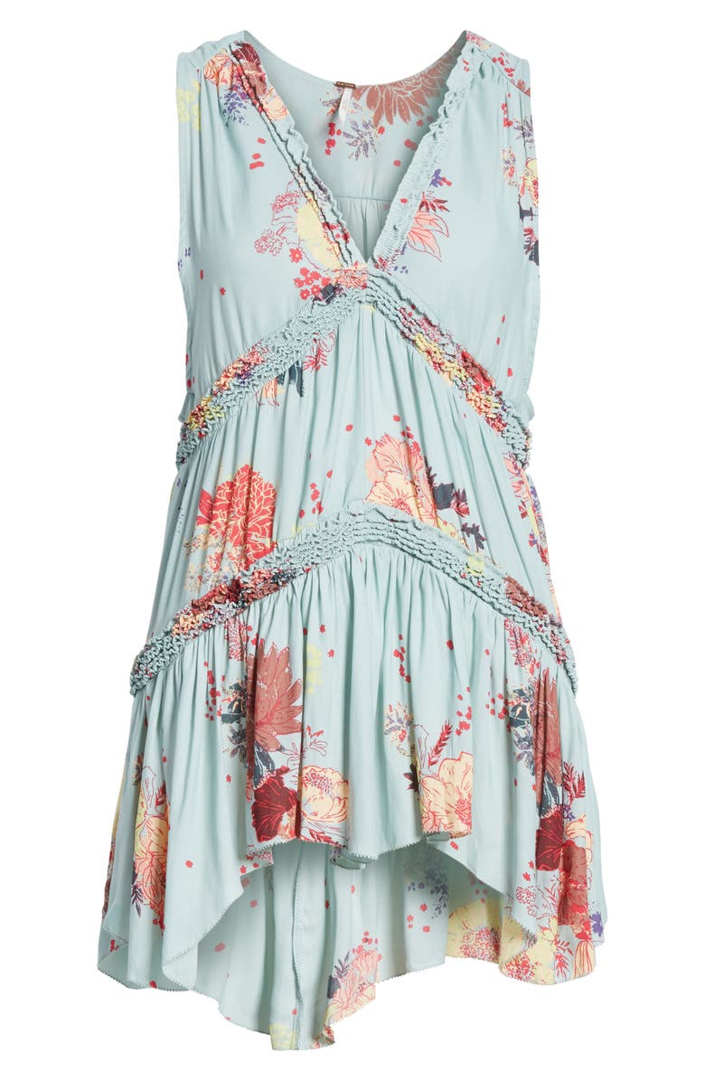 Free People Purple Haze Floral Tunic, Alternate, color, 