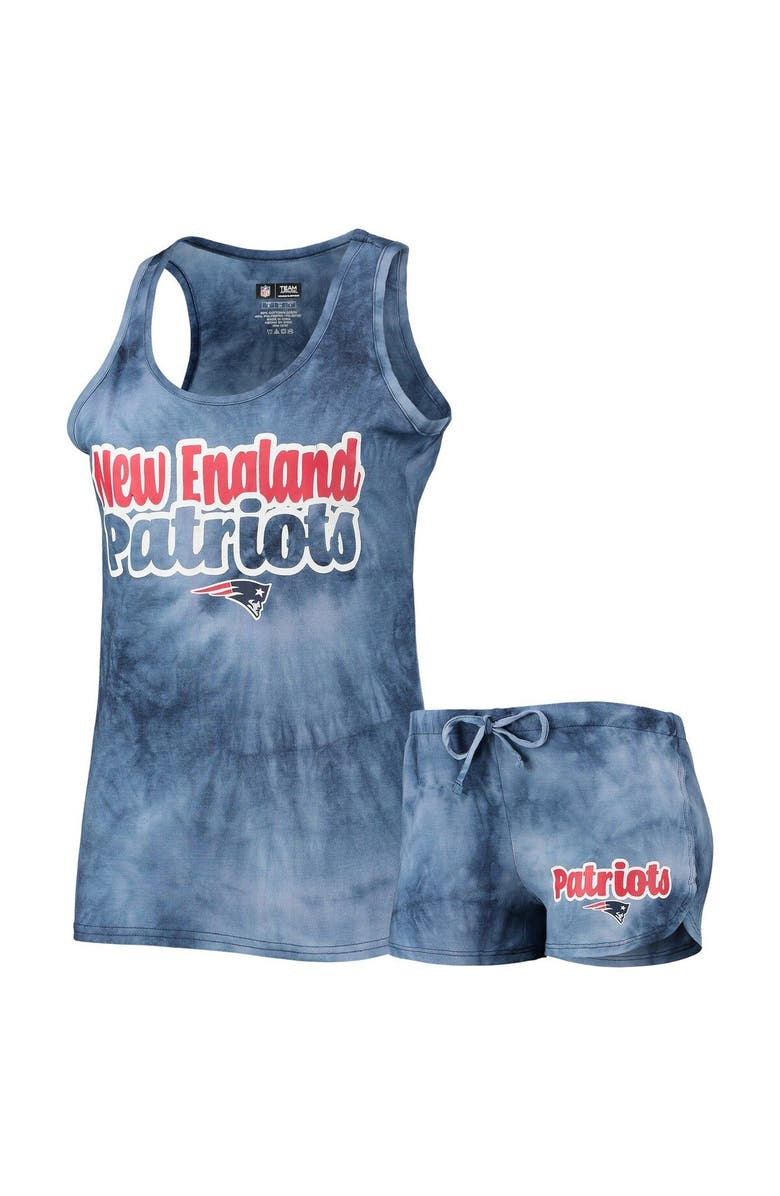 CONCEPTS SPORT Women's Concepts Sport Navy New England Patriots Billboard Tank Top & Shorts Set, Main, color, Navy
