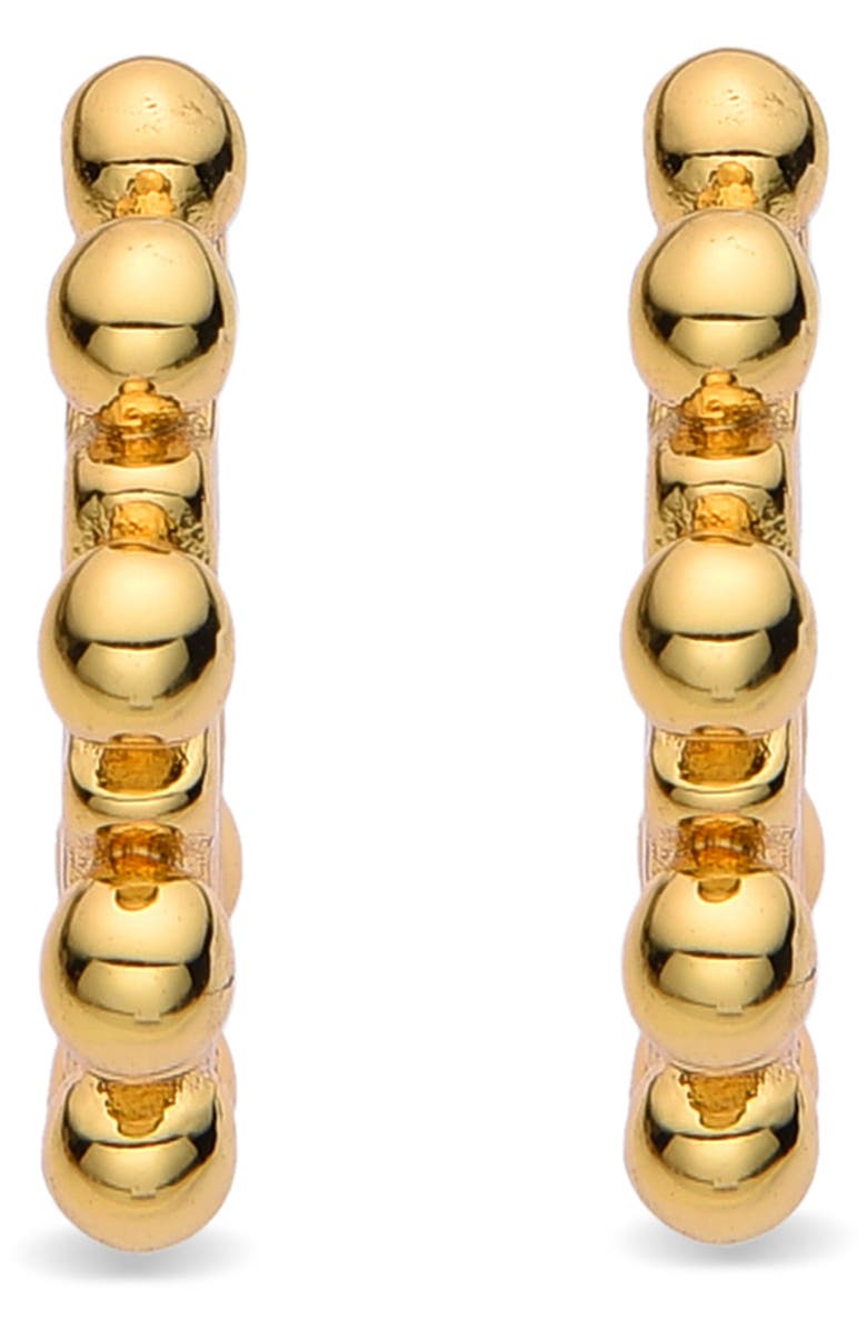 EYE CANDY LOS ANGELES Maryam Beaded Hoop Earrings, Alternate, color, Gold