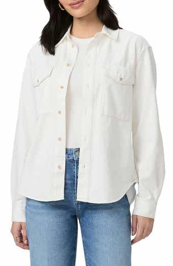 PAIGE River Stretch Cotton Blend Shirt