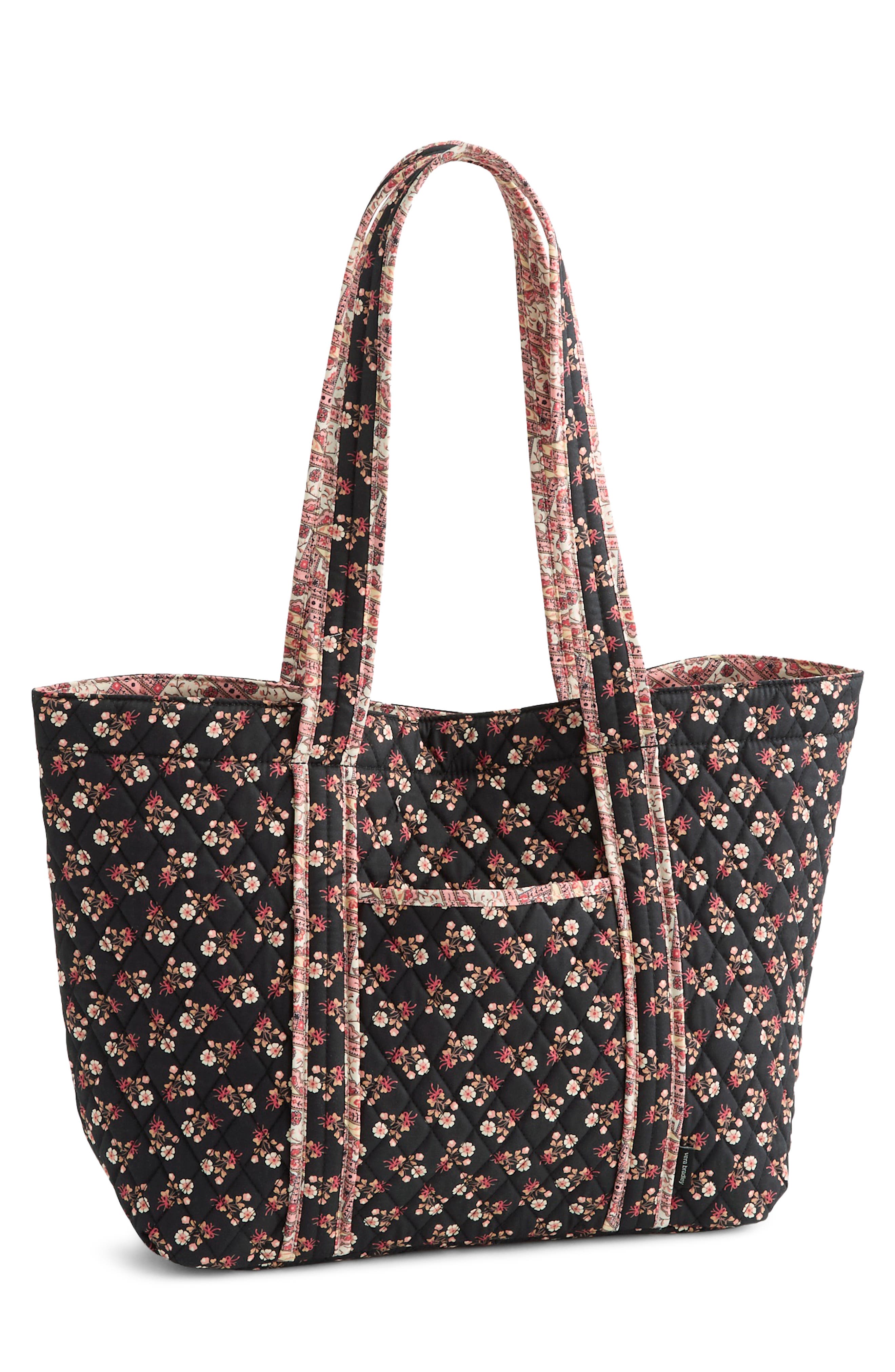 VERA BRADLEY Hathaway Ditsy Floral Quilted Reversible Tote, Main, color, Melissa Ditsy