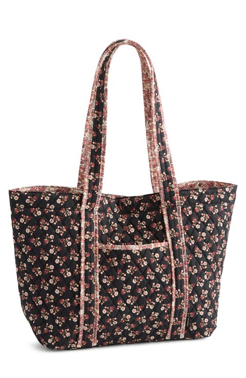 Hathaway Ditsy Floral Quilted Reversible Tote