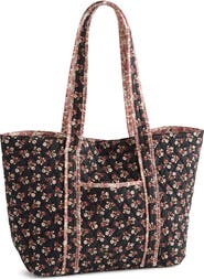 VERA BRADLEY Hathaway Ditsy Floral Quilted Reversible Tote