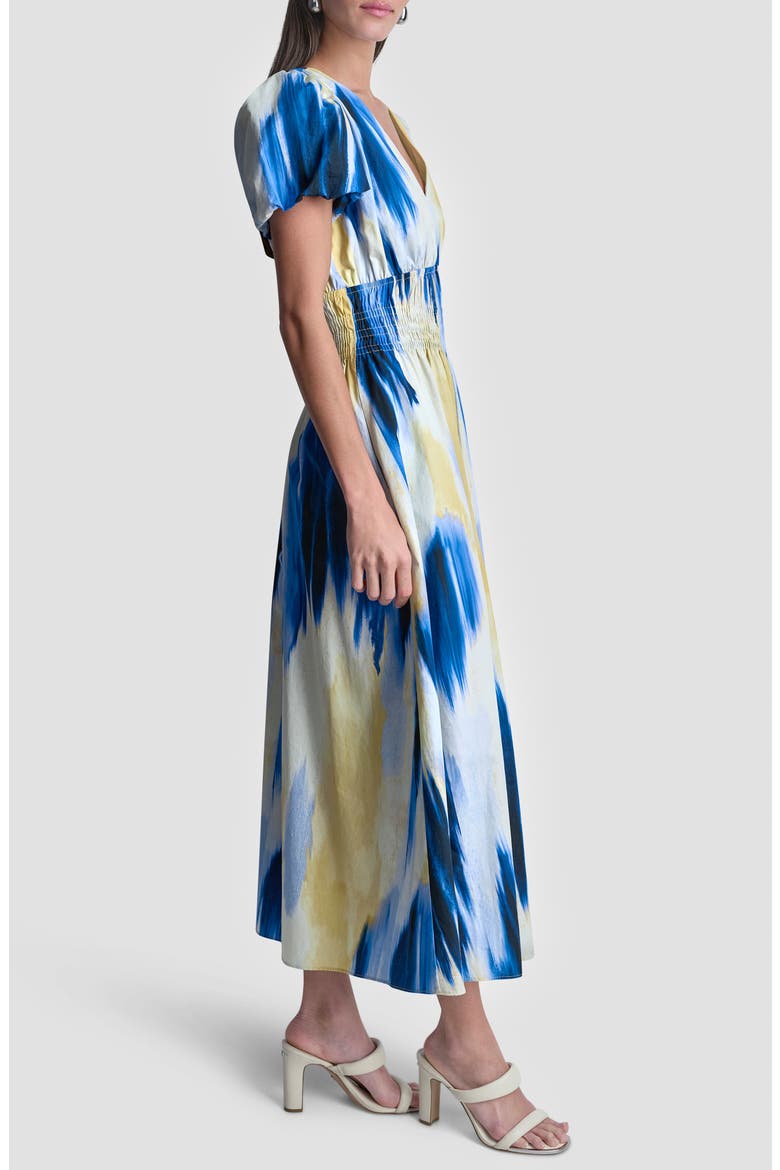 Abstract Print Cotton Dress, Alternate, color, SUNLIT SHORELINE