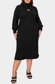 L I V D Aster Plissé Two-Piece Sweater Dress