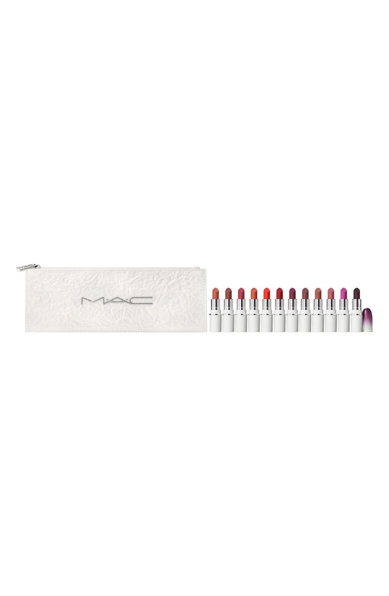MAC Cosmetics Lips By The Dozen Mini Lipstick Set $180 Value, Main, color,