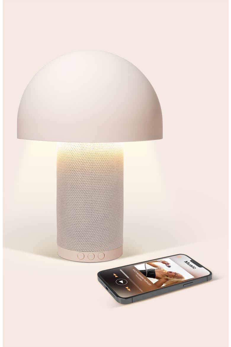 Mushroom Lamp and Wireless Speaker, Alternate, color, BEIGE