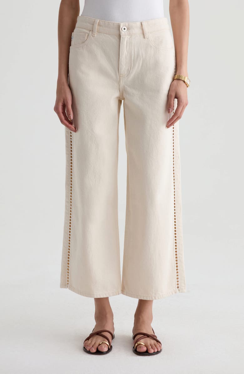 AG Saige Mid Rise Ankle Wide Leg Jeans, Main, color, Fresh Air