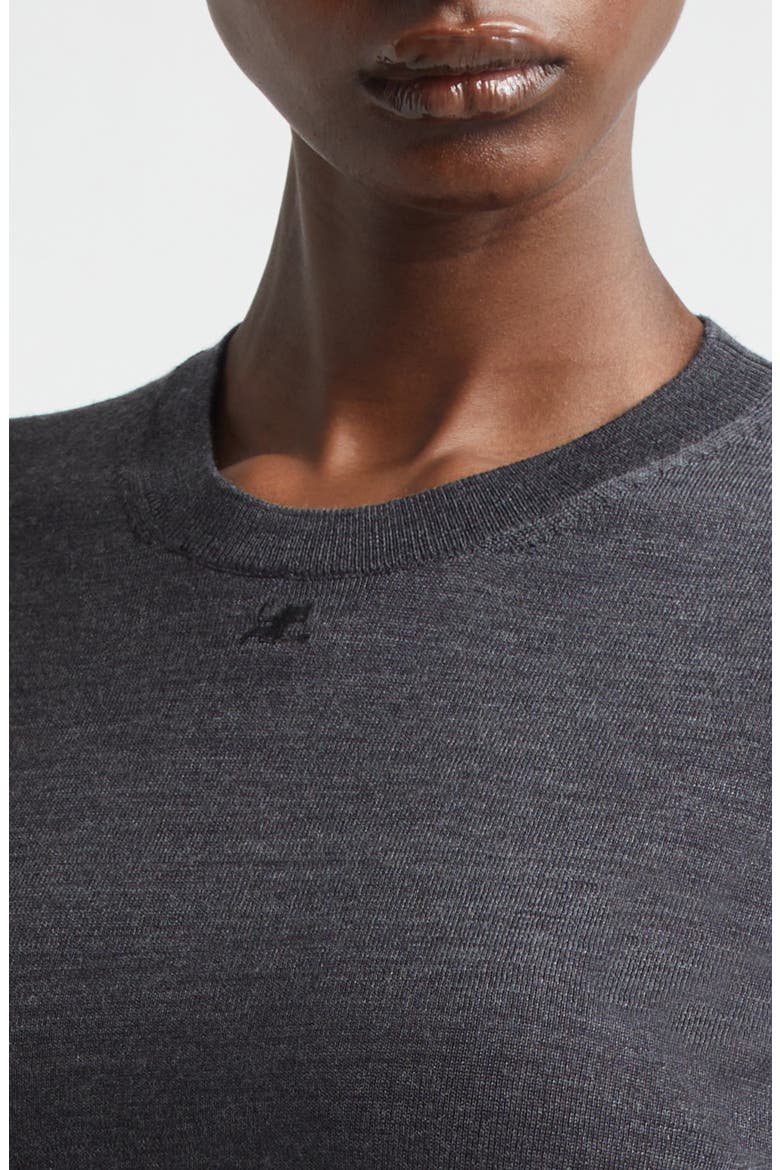 AC Logo Merino Wool Sweater, Alternate, color, CARBON
